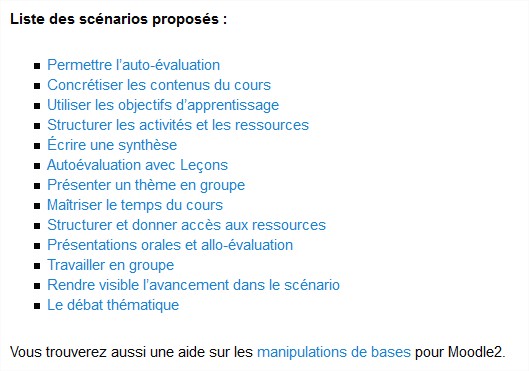 Scénarios Moodle 2 Treize scénarios d’activités de cours avec Moodle 2 - Mozilla Firefox